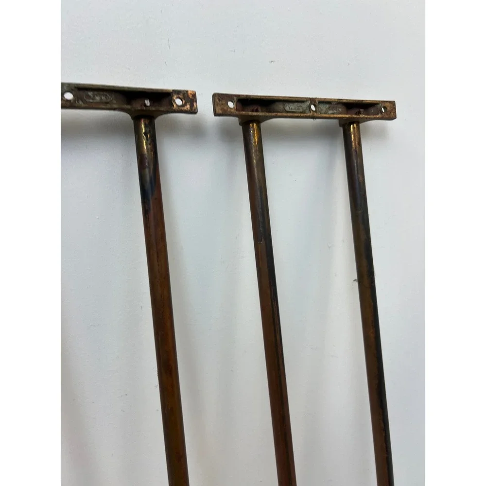 Vintage Yale Brass Wall Towel Racks Pullman Train Set of 5 Industrial Holders
